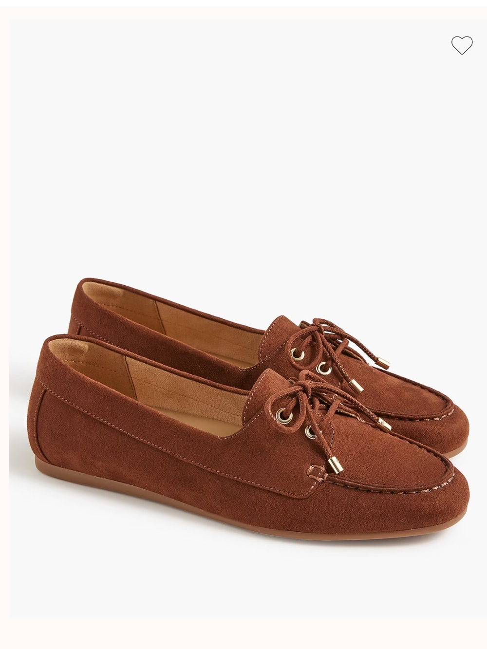 J. Crew NWT Moccasin Loafers in Chestnut Brown